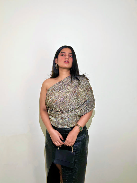 Noir Drape Top
