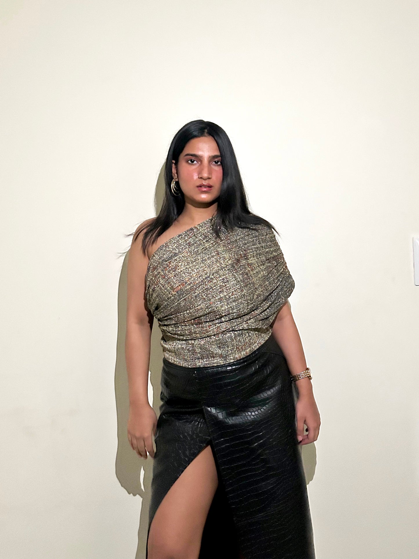 Noir Drape Top